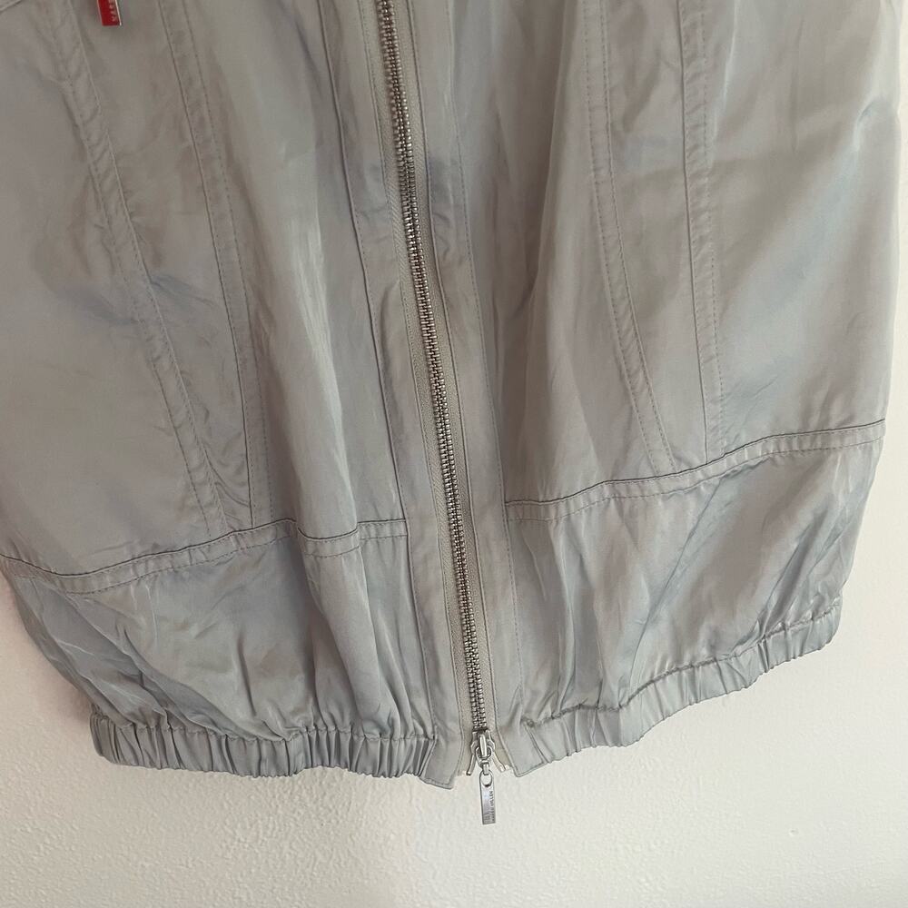 KAREN MILLEN Womens sz 4 silver dress metallic short sleeve summer festival - Picture 13 of 13